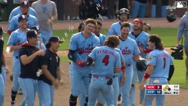 Luke Keaschall walks it off