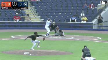 Brady Ebel singles on a line drive to left fielder Félix Amparo. Nick Monile scores. Handelfry Encarnacion to 2nd.