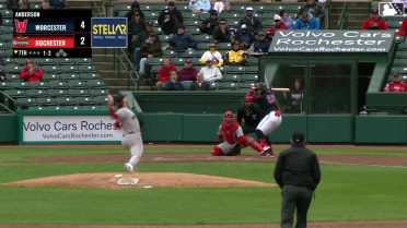 Andrés Chaparro homers (4) on a fly ball to left field.