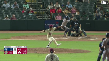 Yamal Encarnacion singles on a line drive to left fielder Yeison Morrobel. Alberto Hernandez scores. Jason Schiavone scores. Trevor Austin to 2nd.