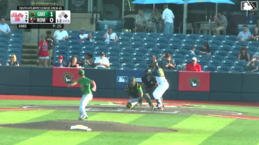 Archer Brookman strikes out swinging and Cody Miller caught stealing 2nd, catcher Axiel Plaz to second baseman Dylan Palmer to catcher Axiel Plaz.