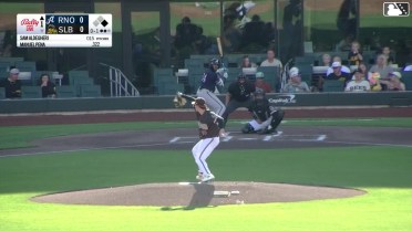 Sam Aldegheri In play, run(s) to Manuel Pena