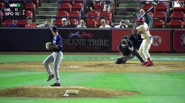 Robert Calaz homers (8) on a line drive to right center field.