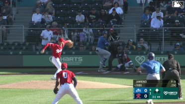James Tibbs III singles on a ground ball to right fielder Lazaro Montes. Zach Ehrhard scores.