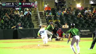 Jirvin Morillo singles on a ground ball to center fielder Alexander Frias. Mulivai Levu scores. Rafhlmil Torres to 3rd.
