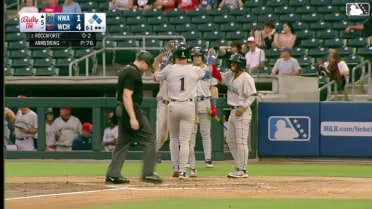 Carson Roccaforte crushes a three-run homer