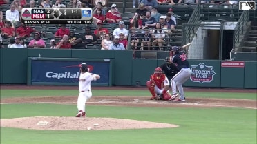 Brock Wilken homers (4) on a fly ball to left field.