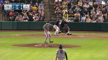 Milan Tolentino homers (17) on a fly ball to right field.