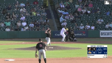 Jhon Diaz homers (2) on a fly ball to right center field.