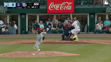 Dylan Moore homers (4) on a fly ball to left center field.