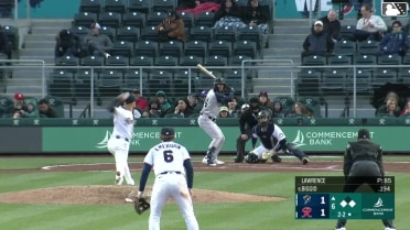 Cavan Biggio singles on a line drive to left fielder Colin Davis. CJ Alexander scores. Carlos Pérez to 2nd.