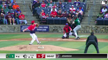 Nick Montgomery singles on a line drive to right fielder Gavin Fien. Alex Lodise scores.