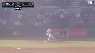 Carlos Virahonda homers (4) on a fly ball to left field.