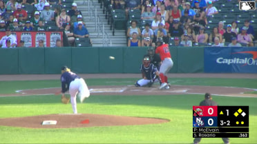 Ronald Rosario singles on a line drive to left fielder Jackson Hornung. Miguel Bleis scores. Johanfran Garcia scores. Ronald Rosario to 2nd.