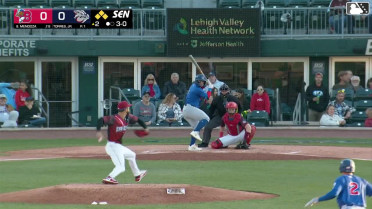 Carlos Mendoza walks. RJ Schreck scores. Riley Tirotta to 3rd. Josh Rivera to 2nd.
