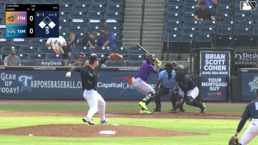 Byron Chourio singles on a line drive to right fielder JoJo Jackson. Jayson Bass scores. Merphy Hernandez to 3rd.