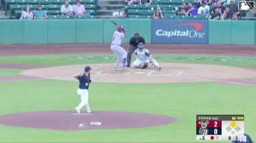Keith Jones II singles on a sharp line drive to right fielder Tirso Ornelas. Rafe Perich scores.