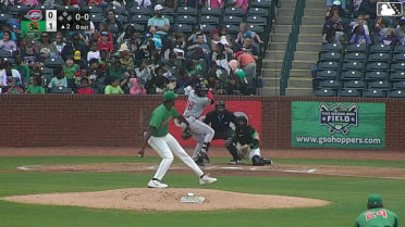 Yophery Rodriguez homers (7) on a fly ball to center field.