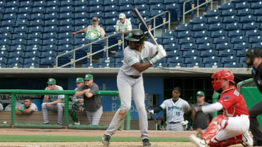 Yerlin Confidan hits a pair of home runs