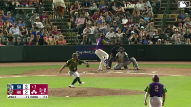 Keith Jones II singles on a ground ball to right fielder Braedon Karpathios. Marcus Lee Sang scores. Frainyer Chavez scores. John Taylor to 3rd.