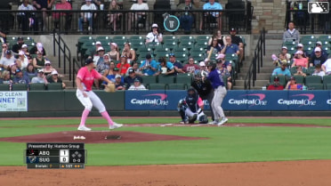 Blaine Crim homers (5) on a fly ball to left center field.