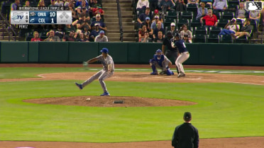 Kody Huff homers (8) on a fly ball to center field.