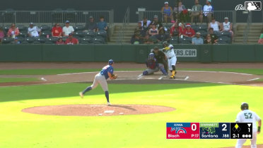 Ty Blach In play, run(s) to Carlos Santana