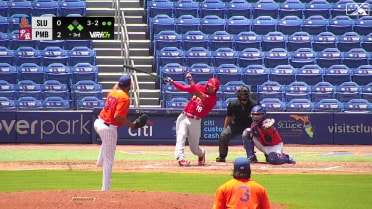 Chase Davis logs his first professional hit 