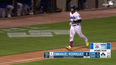 Emmanuel Rodriguez lofts a three-run homer