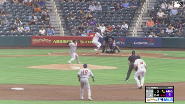 Winston Santos In play, run(s) to Sterlin Thompson