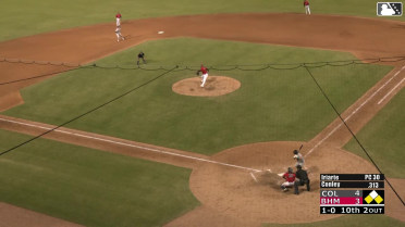 Cal Conley singles on a ground ball to center fielder Samuel Zavala. Tristin English scores.