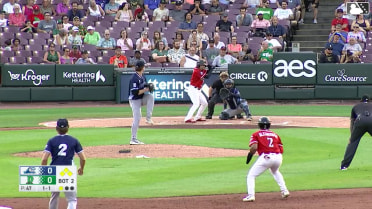 Johnny Ascanio out on a sacrifice fly to left fielder Andrew Sojka. Damian Ruiz scores.