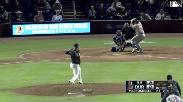 Jonah Bride singles on a ground ball to right fielder Brock Jones. Michael Helman scores.
