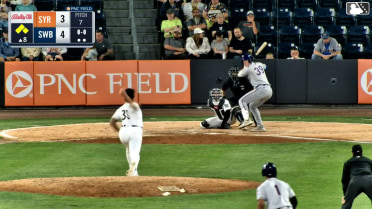 Yovanny Cruz In play, run(s) to Eric Wagaman