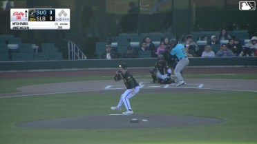 James Nelson homers (1) on a fly ball to center field.