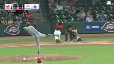 Yophery Rodriguez homers (10) on a fly ball to right field.