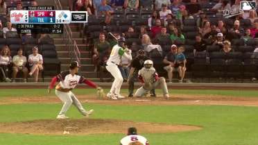 Josue De Paula homers (5) on a line drive to left field. Kendall George scores.
