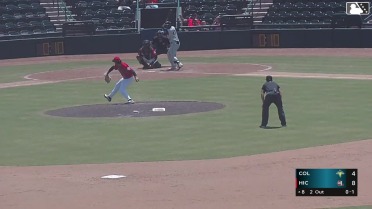 Ivan Sosa singles on a line drive to left fielder Marcos Torres. Sean Gamble scores.