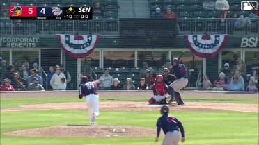 Corey Julks hits a ground-rule double (1) on a fly ball down the right-field line. Max Anderson scores.