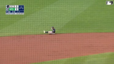 Alexander Vargas' sliding stop