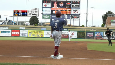 Luisangel Acuña steals three bases against Rockhounds