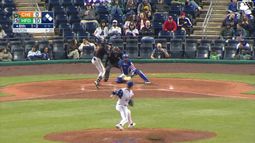 Thomas Sosa doubles (1) on a line drive to right fielder Jose Torres. Griff O'Ferrall scores. Aron Estrada to 3rd.