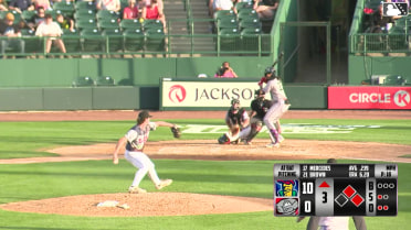 Yasser Mercedes homers (4) on a fly ball to left field. Brandon Winokur scores. Jay Thomason scores.