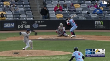 Kyler Fedko reaches on a fielder's choice, fielded by shortstop Christian Cairo. Alan Roden scores. Emmanuel Rodriguez to 3rd.