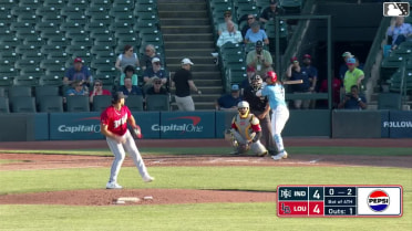 Michael Chavis homers (8) on a fly ball to center field.