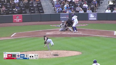 Alex Ramírez out on a sacrifice fly to center fielder Samuel Zavala. Karson Simas scores.