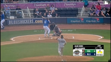 Blake Burke singles on a line drive to center fielder Lizandro Espinoza. Dylan O'Rae scores. Jesús Made to 2nd.