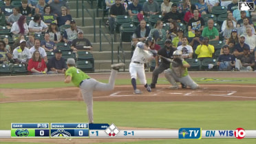 Luke Nowak's first professional home run