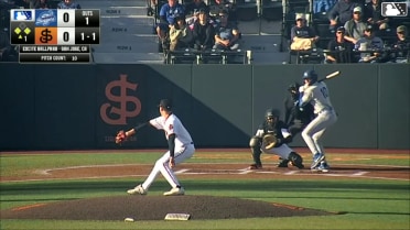 Chase Harlan grounds into a double play, third baseman Hayden Jatczak to second baseman Lorenzo Meola to first baseman Jeremiah Jenkins. Ching-Hsien Ko out at 2nd. Chase Harlan out at 1st.
