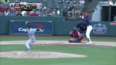 Joshua Báez homers (7) on a fly ball to center field.